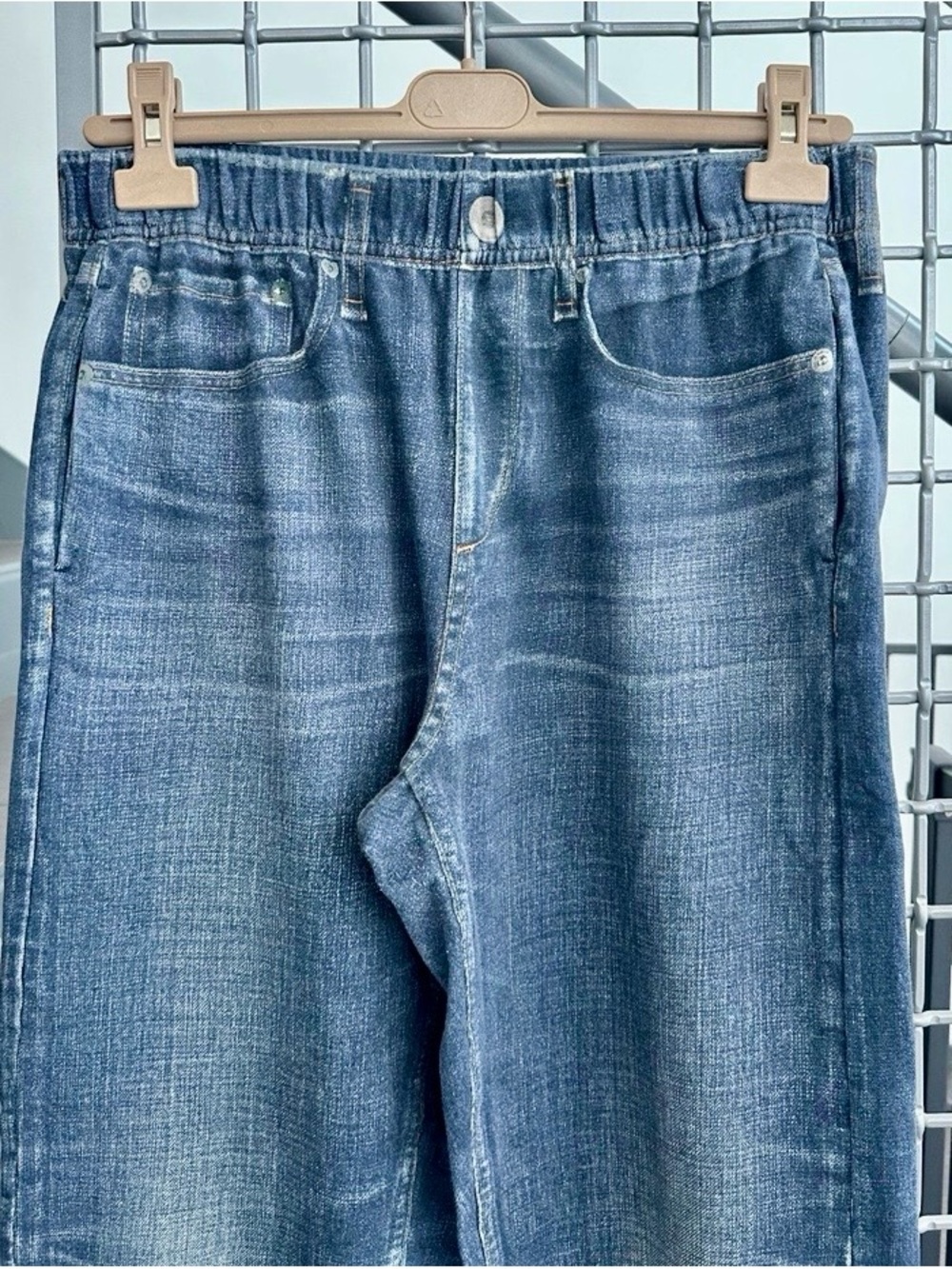 rag & bone Miramar Terry Blue Relaxed Elastic-Waist joggers - Picture 2 of 7
